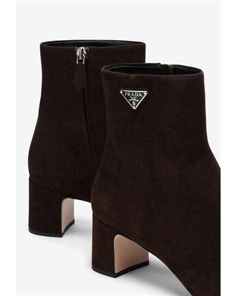 prada suede boot|prada 55 leather ankle boots.